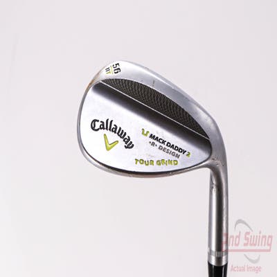 Callaway Mack Daddy 2 Chrome Wedge Sand SW 56° 11 Deg Bounce T Grind Stock Steel Shaft Steel Stiff Right Handed 35.0in