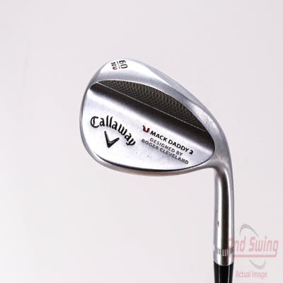 Callaway Mack Daddy 2 Chrome Wedge Lob LW 60° 10 Deg Bounce U Grind Stock Steel Shaft Steel Wedge Flex Right Handed 35.0in