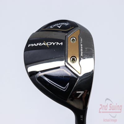 Callaway Paradym Fairway Wood 7 Wood 7W 21° PX HZRDUS Silver Gen4 60 Graphite Regular Right Handed 42.5in