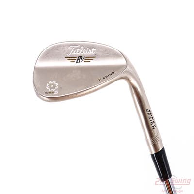 Titleist Vokey SM5 Gold Nickel Wedge Sand SW 56° 14 Deg Bounce F Grind Titleist SM5 BV Steel Wedge Flex Right Handed 35.25in