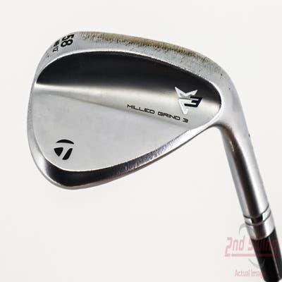 TaylorMade Milled Grind 3 Raw Chrome Wedge Lob LW 58° 12 Deg Bounce Project X LS 6.0 Steel Stiff Right Handed 34.75in