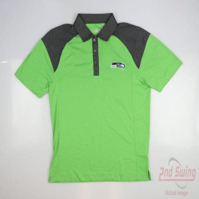 New W/ Logo Mens Cutter & Buck Polo Small S Green MSRP $70