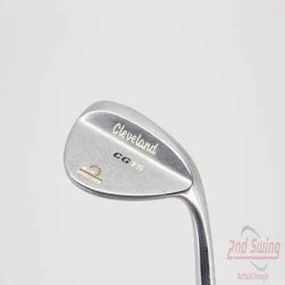 Cleveland CG15 Satin Chrome Wedge Lob LW 58° 12 Deg Bounce Cleveland Traction Wedge Steel Wedge Flex Right Handed 35.5in