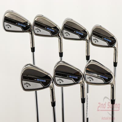 Mint Callaway Paradym Ai Smoke Iron Set 5-PW AW True Temper Elevate MPH 95 Steel Regular Right Handed 38.5in