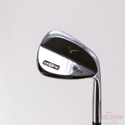 Mizuno T20 Satin Chrome Wedge Pitching Wedge PW 46° 6 Deg Bounce FST KBS $-Taper Black PVD Steel X-Stiff Right Handed 35.75in