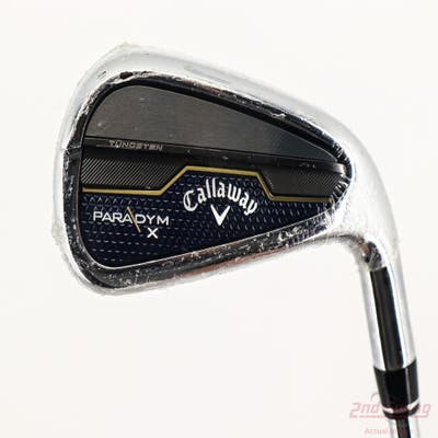 Mint Callaway Paradym X Single Iron 7 Iron True Temper Elevate MPH 85 Steel Stiff Right Handed 37.25in