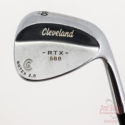 Cleveland 588 RTX Satin Chrome Wedge Lob LW 60° 10 Deg Bounce True Temper Dynamic Gold Steel Wedge Flex Right Handed 35.5in