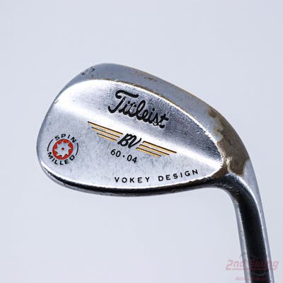 Titleist 2009 Vokey Spin Milled Chrome Wedge Lob LW 60° 4 Deg Bounce Titleist Vokey BV Steel Wedge Flex Right Handed 35.5in