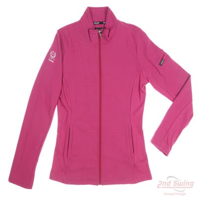 New W/ Logo Womens Straight Down Jacket X-Large XL Pink MSRP $105