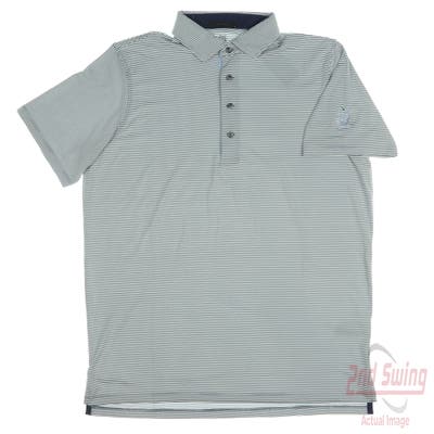 New W/ Logo Mens Greyson Polo Large L Gray MSRP $125