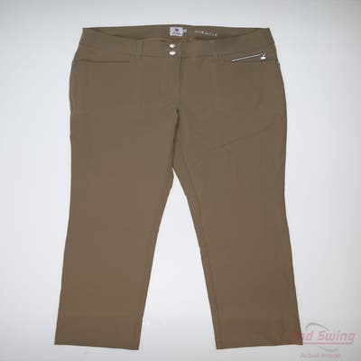 New Womens Daily Sports Pants 12 x Khaki MSRP $150