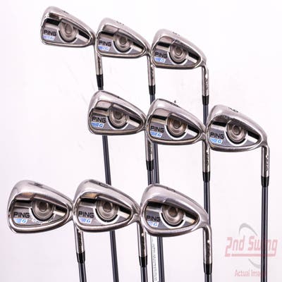 Ping 2016 G Iron Set 4-PW AW SW CFS 65 Graphite Graphite Senior Right Handed White Dot 38.5in