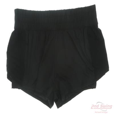 New Womens Lucky In Love Shorts Large L Black MSRP $71