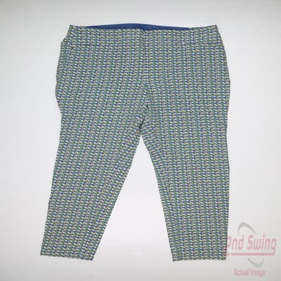 New Womens Ralph Lauren RLX Pants 12 x Multi MSRP $195