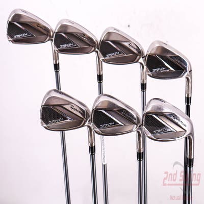 TaylorMade Stealth Iron Set 6-PW AW SW Fujikura Speeder NX Red 50 Graphite Senior Right Handed 37.75in