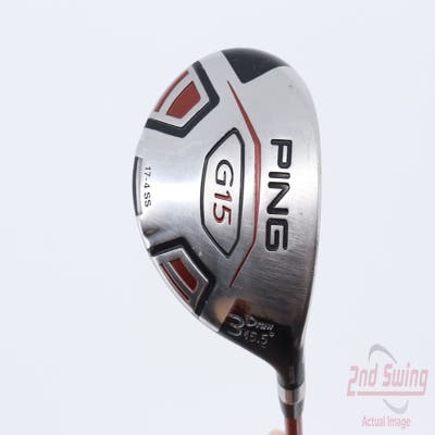 Ping G15 Draw Fairway Wood 3 Wood 3W 15.5° Fujikura Motore F1 Graphite Stiff Right Handed 44.75in