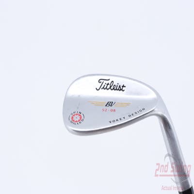 Titleist 2009 Vokey Spin Milled Chrome Wedge Gap GW 52° 8 Deg Bounce Titleist Vokey BV Steel Wedge Flex Right Handed 34.75in