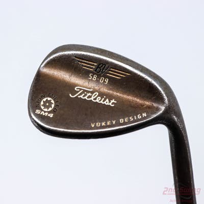 Titleist Vokey Spin Milled SM4 Oil Can Wedge Lob LW 58° 9 Deg Bounce FST KBS Tour Steel Stiff Right Handed 34.25in