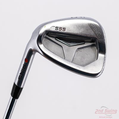 Ping S55 Single Iron 9 Iron Stock Steel Shaft Steel Stiff Left Handed Red dot 36.25in