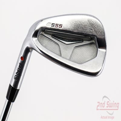 Ping S55 Single Iron 8 Iron Stock Steel Shaft Steel Stiff Left Handed Red dot 36.5in