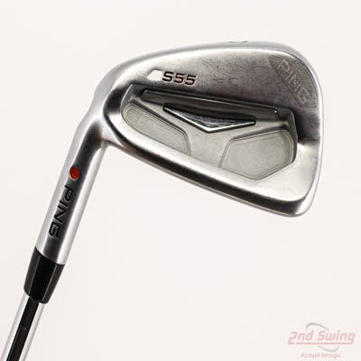 Ping S55 Single Iron 6 Iron Stock Steel Shaft Steel Stiff Left Handed Red dot 37.5in