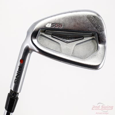 Ping S55 Single Iron 7 Iron Stock Steel Shaft Steel Stiff Left Handed Red dot 37.0in