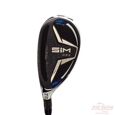 TaylorMade SIM MAX Hybrid 4 Hybrid 22° Fujikura Ventus Blue 7 Graphite Stiff Left Handed 40.5in