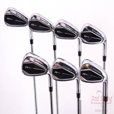 TaylorMade Qi Iron Set 5-PW AW FST KBS MAX 85 MT Steel Stiff Right Handed 38.5in