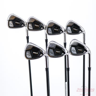 Callaway Rogue ST Max OS Iron Set 5-PW AW Mitsubishi Tensei AV Blue 65 Graphite Regular Right Handed +1/4"