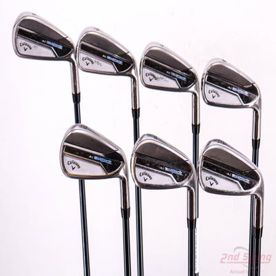 Callaway Paradym Ai Smoke Iron Set 5-PW AW UST Mamiya Recoil 75 Dart Graphite Stiff Right Handed 39.0in