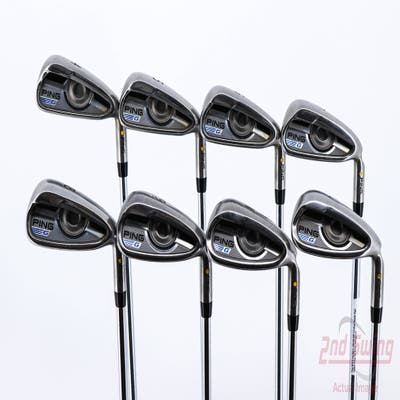 Ping 2016 G Iron Set 4-PW AW AWT 2.0 Steel Regular Right Handed Yellow Dot 38.5in