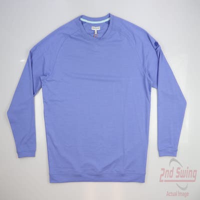 New W/ Logo Mens Peter Millar Long Sleeve X-Large XL Blue MSRP $135