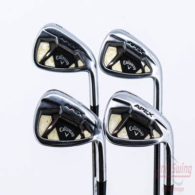 Callaway Apex 21 Iron Set 8-PW AW FST KBS $-Taper Black Steel Stiff Right Handed 36.5in