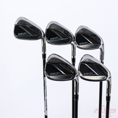 TaylorMade Stealth Iron Set 7-PW AW FST KBS MAX Graphite 55 Graphite Senior Right Handed 37.25in