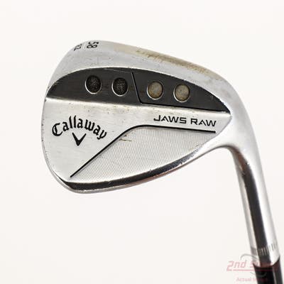 Callaway Jaws Raw Full Toe Chrome Wedge Lob LW 58° 8 Deg Bounce Z Grind Dynamic Gold Tour Issue S400 Steel Stiff Right Handed 35.5in