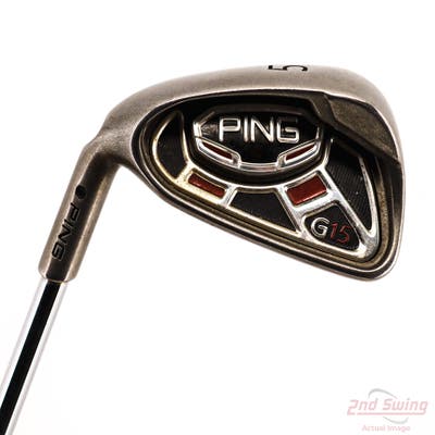 Ping G15 Single Iron 5 Iron Ping AWT Steel Regular Left Handed Black Dot 38.0in