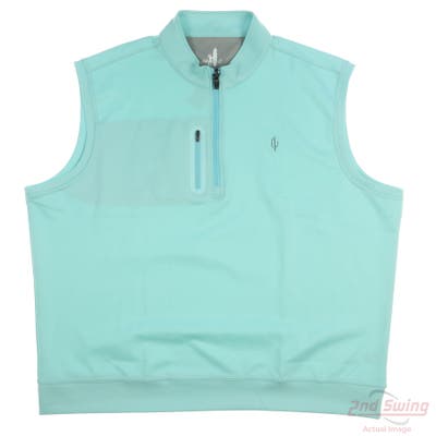 New W/ Logo Mens Johnnie-O Vest XX-Large XXL Blue MSRP $155