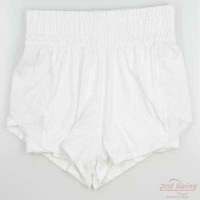 New Womens Lucky In Love Shorts Large L White MSRP $71