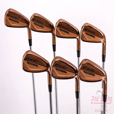 Cobra KING Forged Tec Copper Iron Set 4-PW FST KBS Tour $-Taper Lite Steel Stiff Right Handed 38.5in