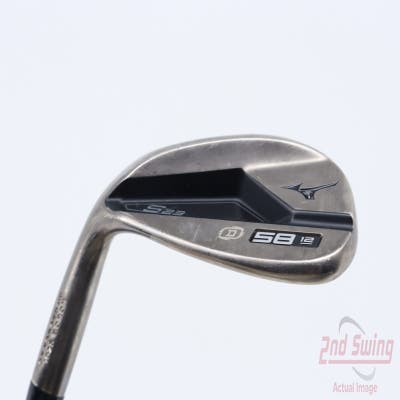 Mizuno S23 Copper Cobalt Wedge Lob LW 58° 12 Deg Bounce D Grind FST KBS Hi-Rev 2.0 Steel Wedge Flex Left Handed 35.5in