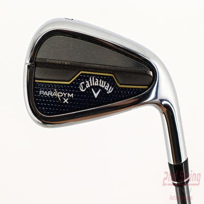 Callaway Paradym X Single Iron 7 Iron PX HZRDUS Silver Gen4 65 Graphite Regular Right Handed 37.25in