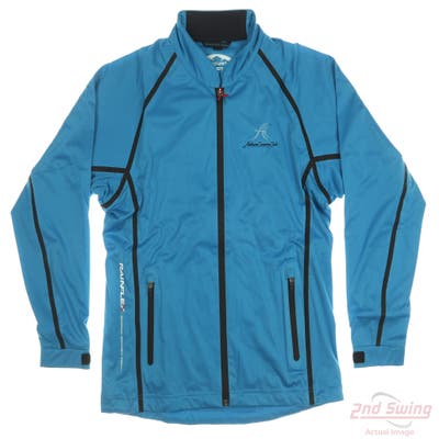 New W/ Logo Womens Sun Mountain Jacket Medium M Blue MSRP $70