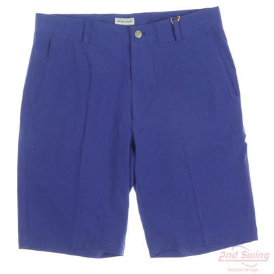 New Mens Peter Millar Shorts 33 Blue MSRP $100