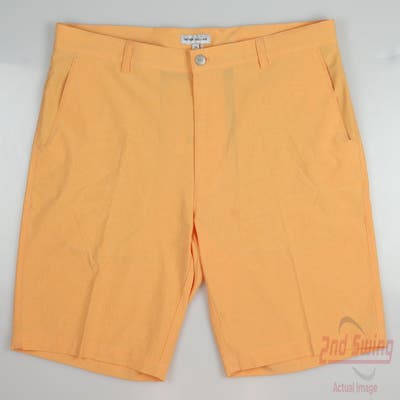 New Mens Peter Millar Shorts 36 Orange Popsicle MSRP $100