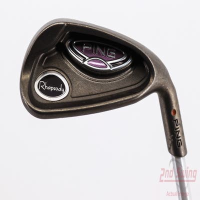 Ping Rhapsody Single Iron 9 Iron Ping ULT 129I Ladies Graphite Ladies Right Handed Orange Dot 35.5in