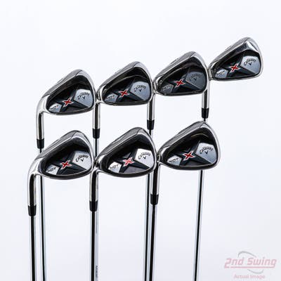 Callaway X Hot 19 Iron Set 5-PW AW True Temper XP 85 Steel Regular Left Handed 38.5in