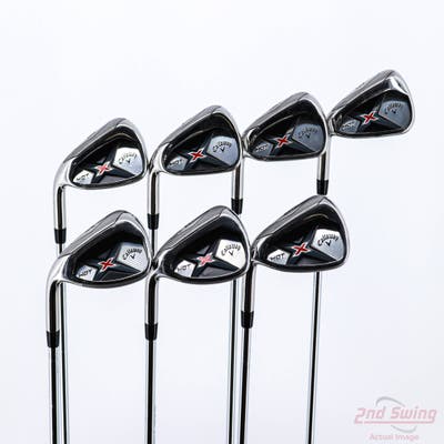 Callaway X Hot 19 Iron Set 5-PW AW True Temper XP 85 Steel Regular Left Handed 38.25in