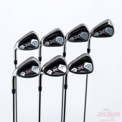 Callaway X Hot 19 Iron Set 5-PW AW True Temper XP 85 Steel Regular Left Handed 38.25in