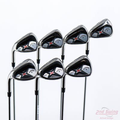 Callaway X Hot 19 Iron Set 5-PW AW True Temper XP 85 Steel Regular Left Handed 38.25in