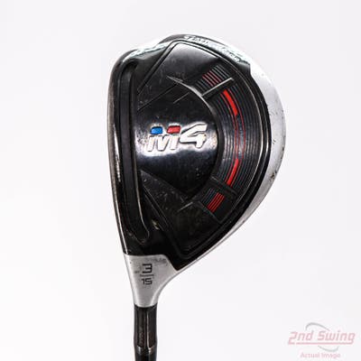 TaylorMade M4 Fairway Wood 3 Wood 3W 15° Fujikura ATMOS 5 Graphite Regular Left Handed 43.75in